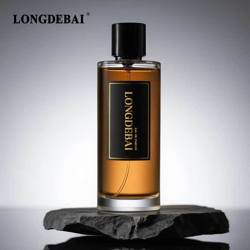 Luxury 200ml volume round glass perfume bottle with magnetic lid