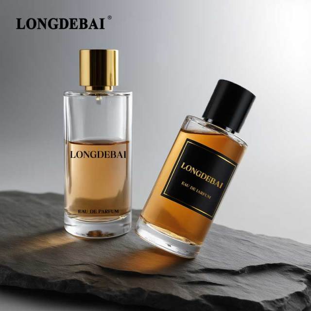 Luxury 200ml volume round glass perfume bottle with magnetic lid