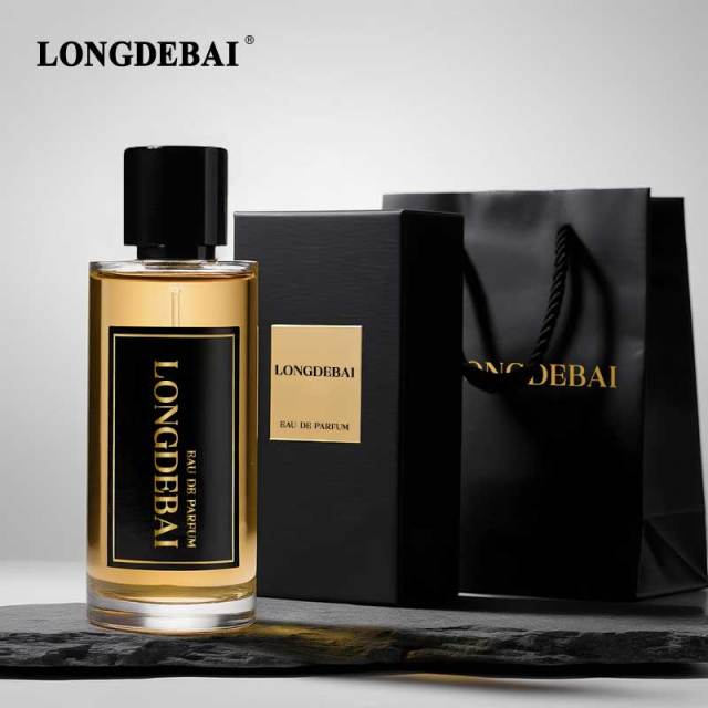 Luxury 200ml volume round glass perfume bottle with magnetic lid