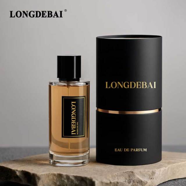 Luxury 200ml volume round glass perfume bottle with magnetic lid