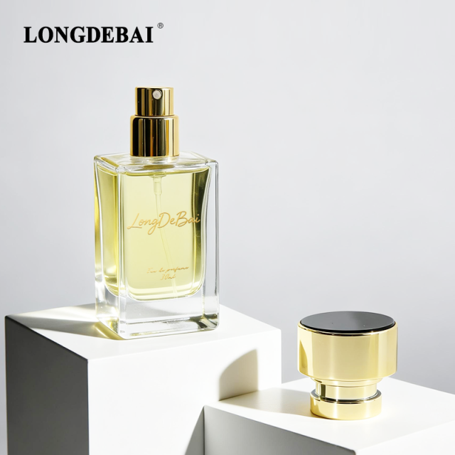 Wholesale transparent square glass bottle 30ml 50ml 100ml