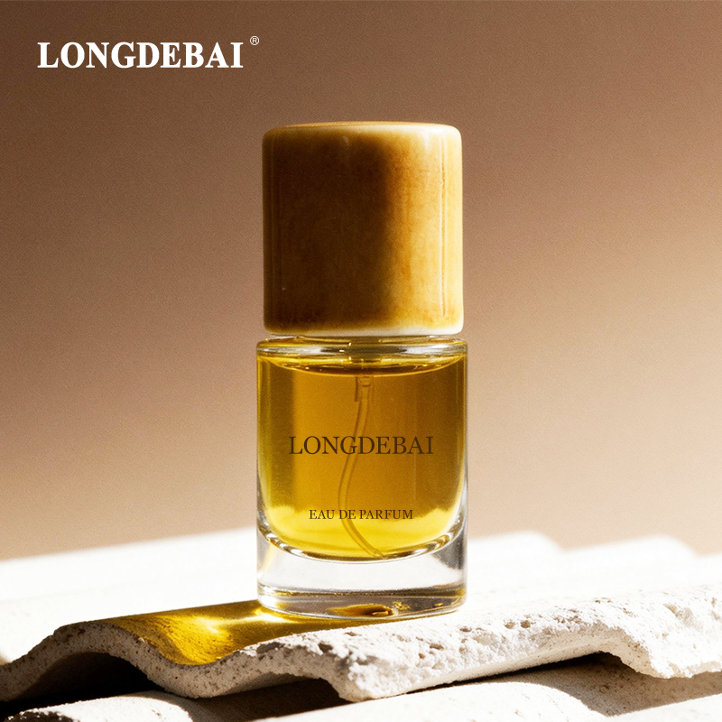Luxury heavy marble stone ceramic cap round glass perfume bottle 30ml 50ml 100ml with box