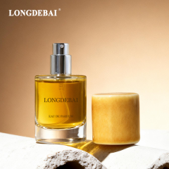 Luxury heavy marble stone ceramic cap round glass perfume bottle 30ml 50ml 100ml with box