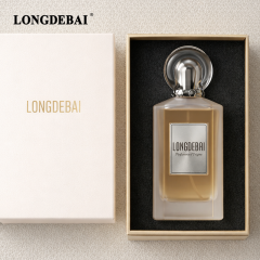 2026 New Design Luxury Frost Irregular Rectangle Empty Pump Spray Glass 100ml Perfume Bottle