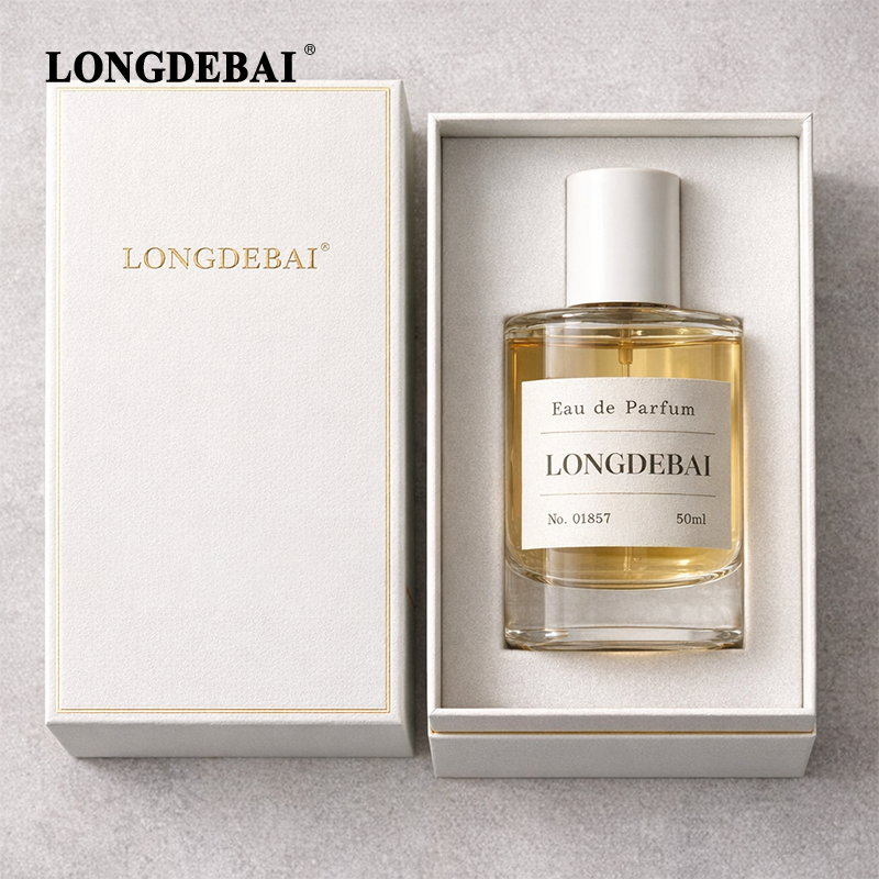 In-stock Low MOQ Clear Round Cylinder Empty Crimp Pump Spray Glass Perfume Bottle 50ml
