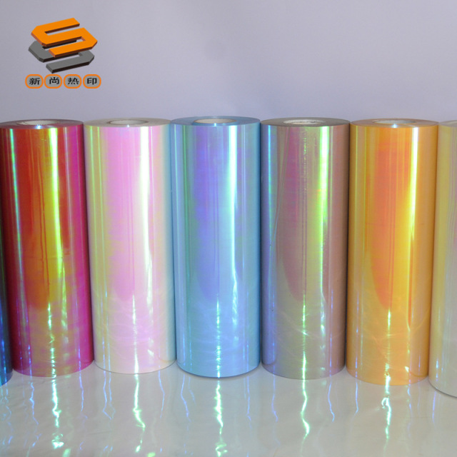 PET Laser Film, Engraving Film, Clothing and Bag Heat Transfer Film, Laser Mirror Iridescent Multicolor Series
