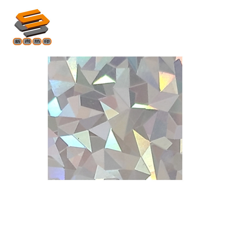 PET laser film lettering film clothing luggage thermal transfer film laser mirror crushed ice fantasy B003 whole roll wholesale