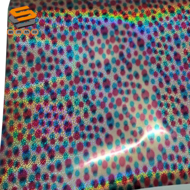 PET laser film, lettering film, heat transfer film for clothing and luggage, mirror, snowflake, and iridescent series