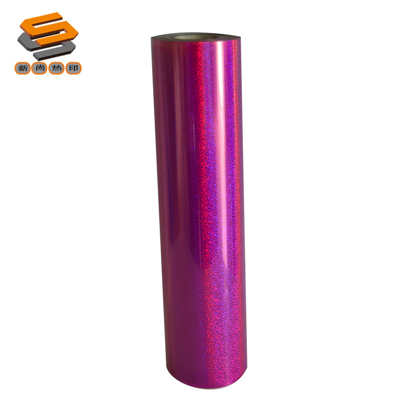 PET laser film, lettering film, heat transfer film for clothing and luggage, mirror, snowflake, and iridescent series