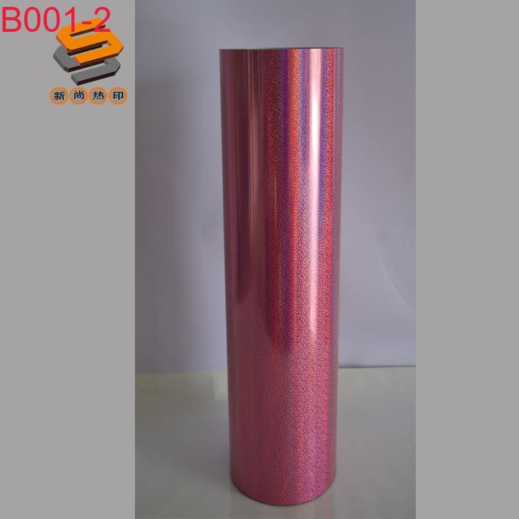 PET laser film, lettering film, heat transfer film for clothing and luggage, mirror, snowflake, and iridescent series