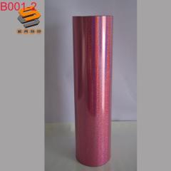 PET laser film, lettering film, heat transfer film for clothing and luggage, mirror, snowflake, and iridescent series