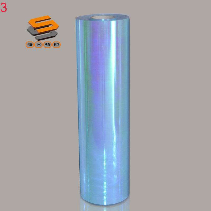 PET laser film, lettering film, heat transfer film for clothing and luggage, laser mirror, pearlescent, and iridescent series