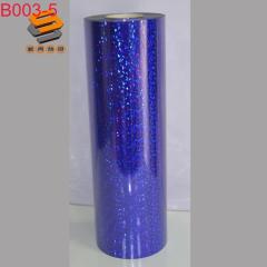 PET Laser Film Lettering Film for Apparel and Luggage Heat Transfer Film, Laser Mirror Shattered Ice Iridescent B003 Full Roll Wholesale
