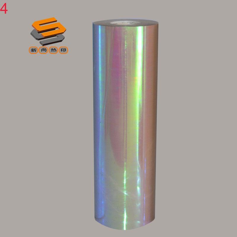 PET laser film, lettering film, heat transfer film for clothing and luggage, laser mirror, pearlescent, and iridescent series