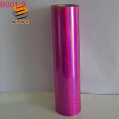 PET laser film, lettering film, heat transfer film for clothing and luggage, mirror, snowflake, and iridescent series