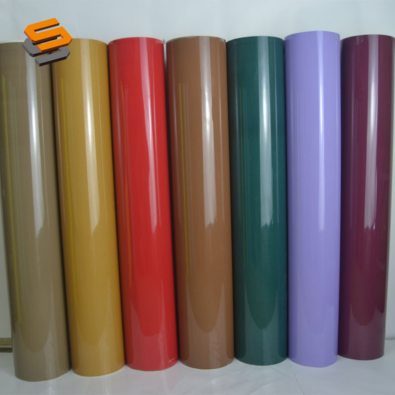 Reflective lettering film, heat transfer lettering film, plain color reflective lettering film, laser marking slicing