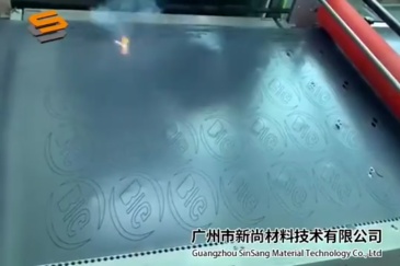 Laser Engraving Film for Textile and Apparel Heat Transfer, Home Textile Pattern Name Carving, Heat Transfer Film with Reflective Letters and Hot Melt Film