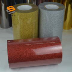 HTV Gold Foil Heat Transfer Film - Easy to Cut and Arrange Coarse Powder Surface Grifit Lettering Film PES Gold Foil Lettering Heat Transfer Film