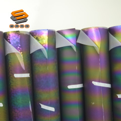 Wholesale of PU Colorful Texture Engraving Film, Iridescent Segment Color Heat Transfer Film, Colorful Rainbow Laser Heat Transfer Film, and Cutting Film