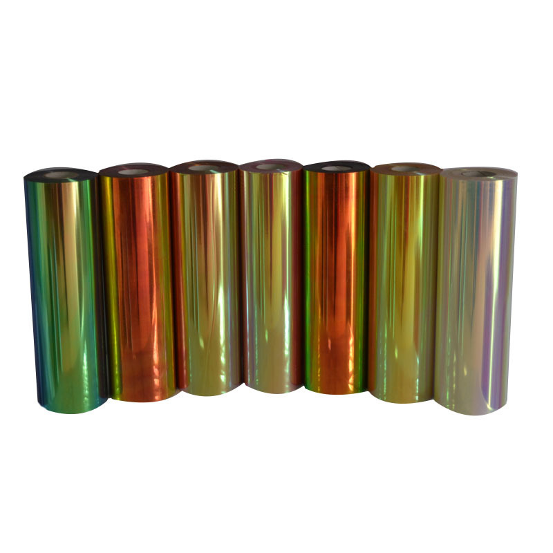 PET Laser Film Lettering Film for Apparel and Bag Heat Transfer, Laser Mirror Iridescent B009 Factory Spot Stock Wholesale
