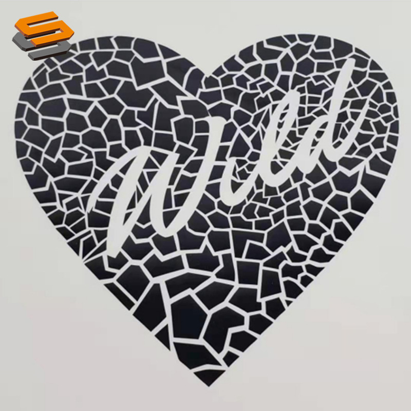 Laser Engraving Film for Textile and Apparel Heat Transfer, Home Textile Pattern Name Engraving Transfer Film, Reflective Letter Heat Transfer Film