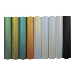 Chameleon embossing film, brushed embossing film, PU embossing film, high elasticity re-adhesive brushed chameleon embossing film