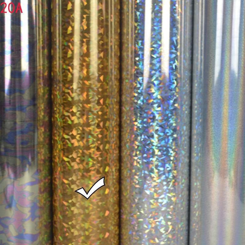 Soft Metal Lettering Film, High Elasticity Lettering Film, Rainbow Crushed Glass, Snowflake Soft Metal Dot Printing, PU Lettering Film