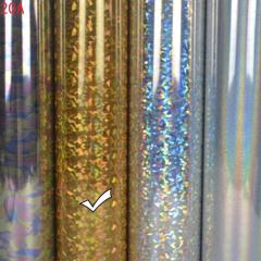 Soft Metal Lettering Film, High Elasticity Lettering Film, Rainbow Shattered Glass, Snowflake Soft Metal Dot Printing, PU Lettering Film