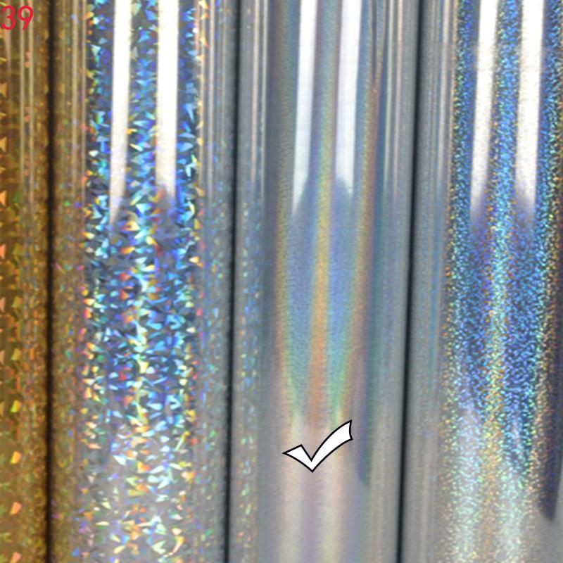 Soft Metal Lettering Film, High Elasticity Lettering Film, Rainbow Crushed Glass, Snowflake Soft Metal Dot Printing, PU Lettering Film