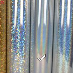 Soft Metal Lettering Film, High Elasticity Lettering Film, Rainbow Shattered Glass, Snowflake Soft Metal Dot Printing, PU Lettering Film