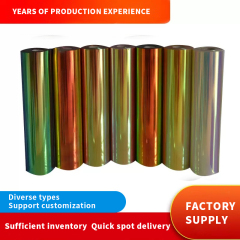 PET Laser Film, Engraving Film, Clothing and Bag Heat Transfer Film, Laser Mirror Iridescent B009 Factory Stock Wholesale
