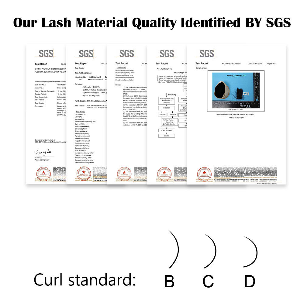 NAGARAKU mix 8~15mm in one case Ellipse Flat False Eyelash Extension flat mink cilia eyelashes Faux Mink Ellipse eyelashes Matte