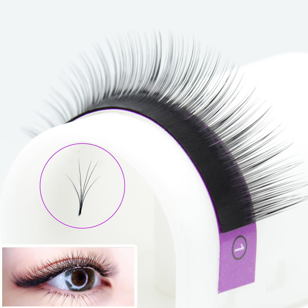 NAGARAKU  New material 12 rows Volume Eyelash Extensions Mixed Length in One Lash Strip Camellia Eyelash