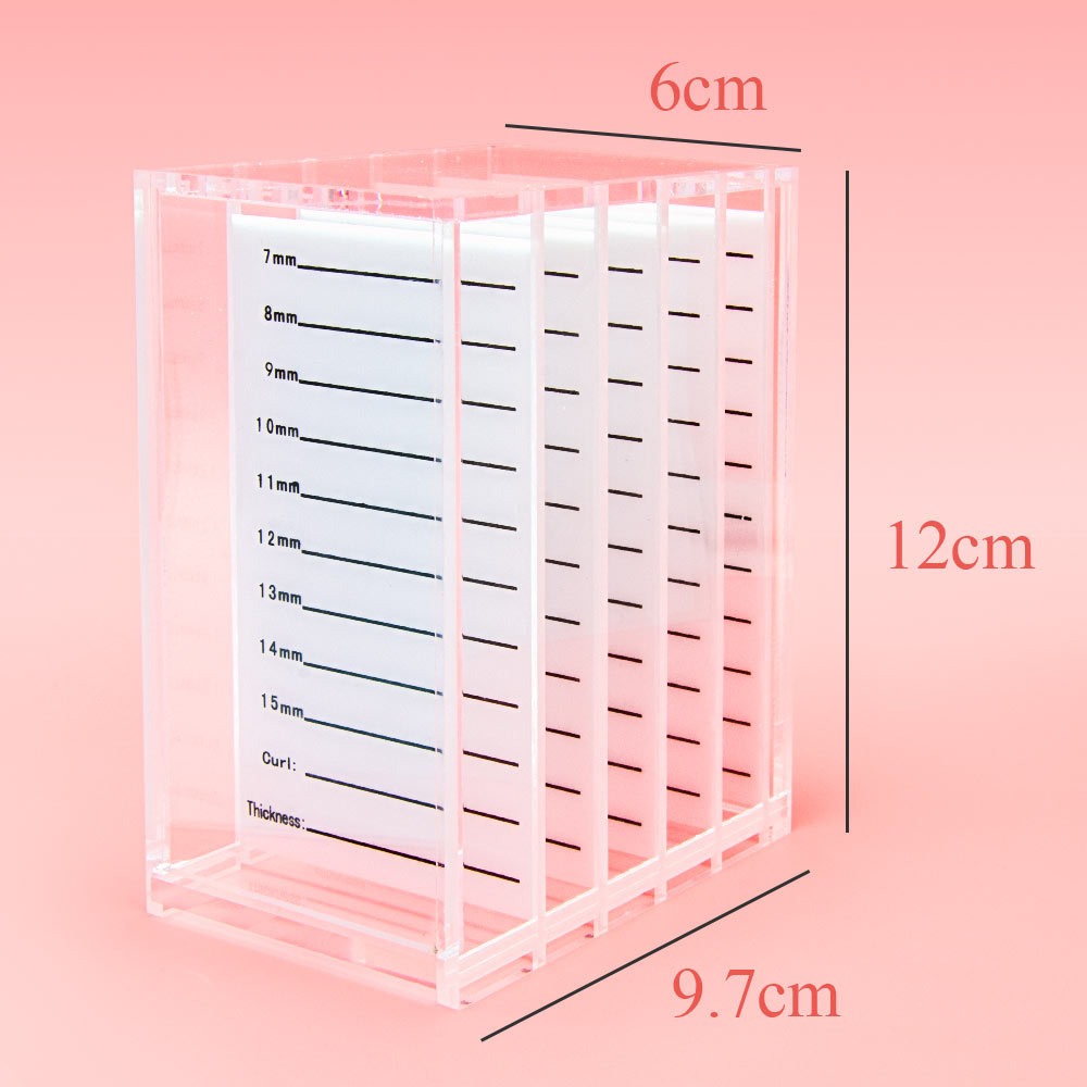 NAGARAKU  Acrylic False Eyelashes Eye Lashes Storage Box Volume lash storage Makeup tools Case Organizer Transparent 250 strips