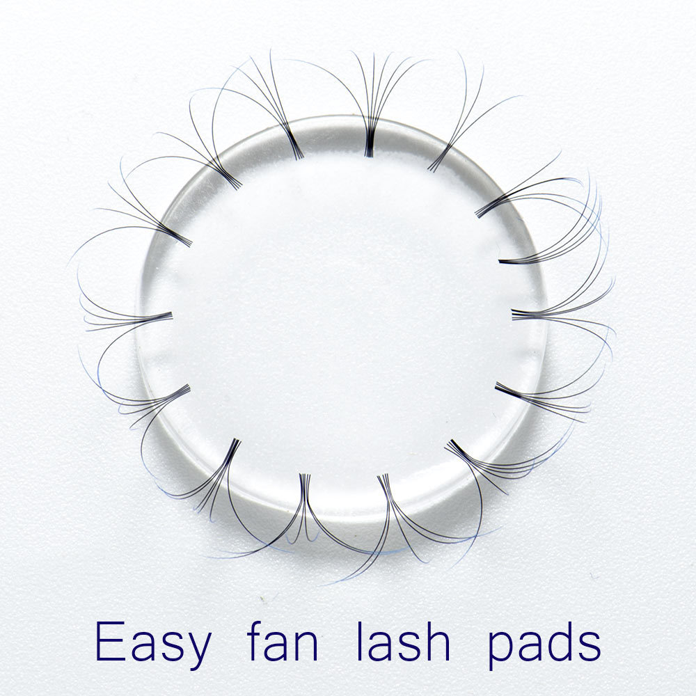 NAGARAKU 5pcs Eyelash Extension Easy fan lash pads Volume lash patches Beginner make fans tools Eyelash holder Reusable Washable