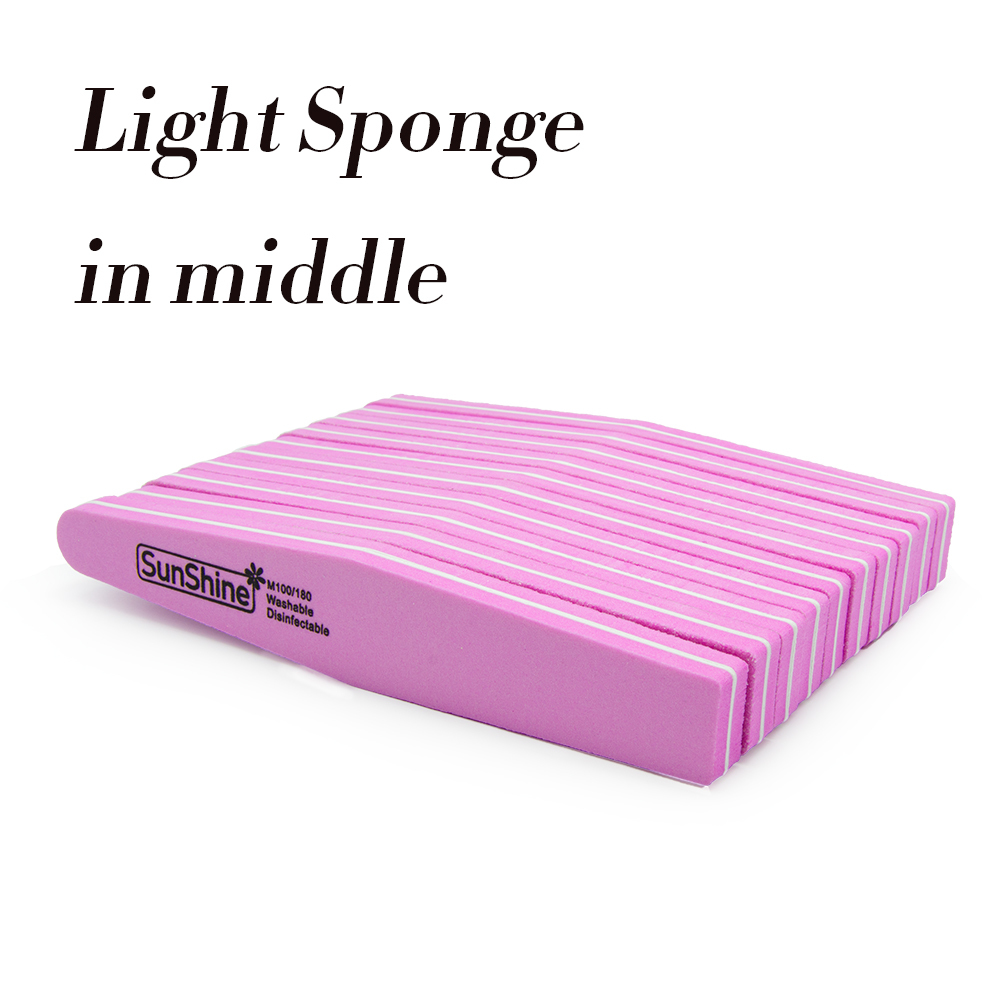 NAGARAKU Double Sides Nail files buffer Trimmer Buffer lime sponge Nail Art Tools Washable Buffing Sanding File High quality