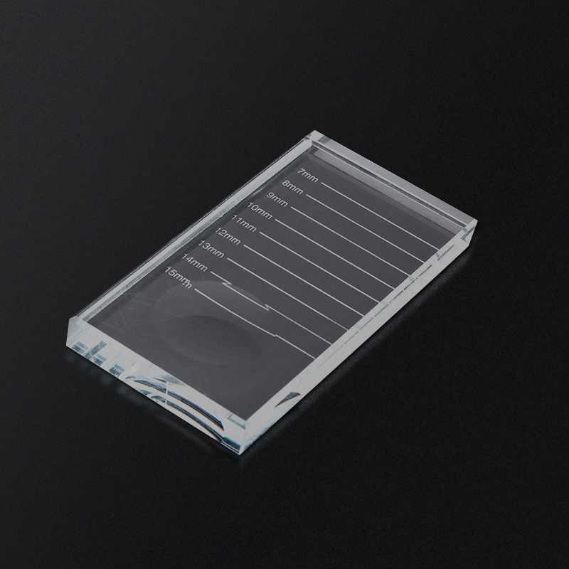 Eyelash Glue Holder Individual Eyelash Extension Adhesive Glue Pallet Makeup Tool For Transparent Arrival Rectangular Crystal