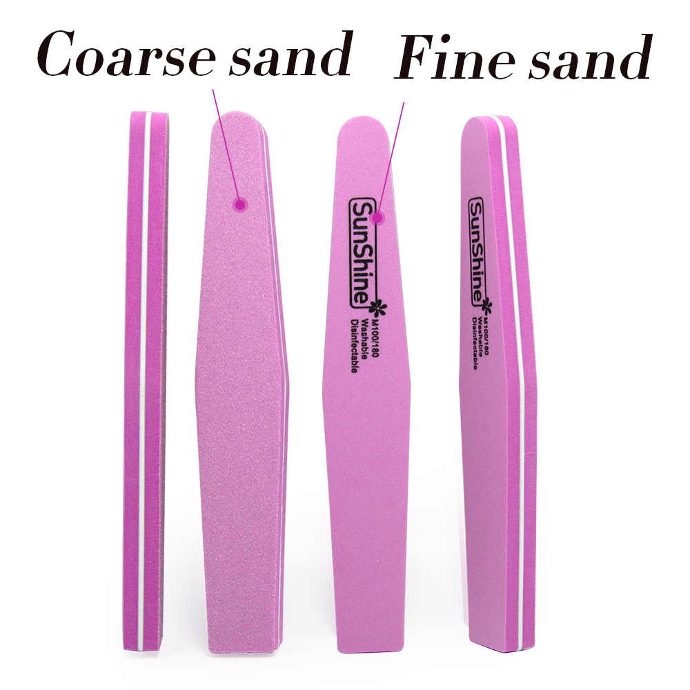 NAGARAKU Double Sides Nail files buffer Trimmer Buffer lime sponge Nail Art Tools Washable Buffing Sanding File High quality