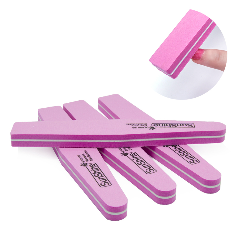 NAGARAKU Double Sides Nail files buffer Trimmer Buffer lime sponge Nail Art Tools Washable Buffing Sanding File High quality