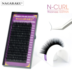 NAGARAKU N curl L curl mink eyelash individual makeup false lashes magnetic eyelashes maquillaje eyelash extension cilios LU shape