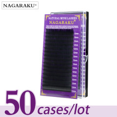 NAGARAKU Eyelashes Maquiagem Mink Eyelashes 50 cases/lot 16 Rows Individual Eyelash Premium Mink Lashes Maquillaje Cilios