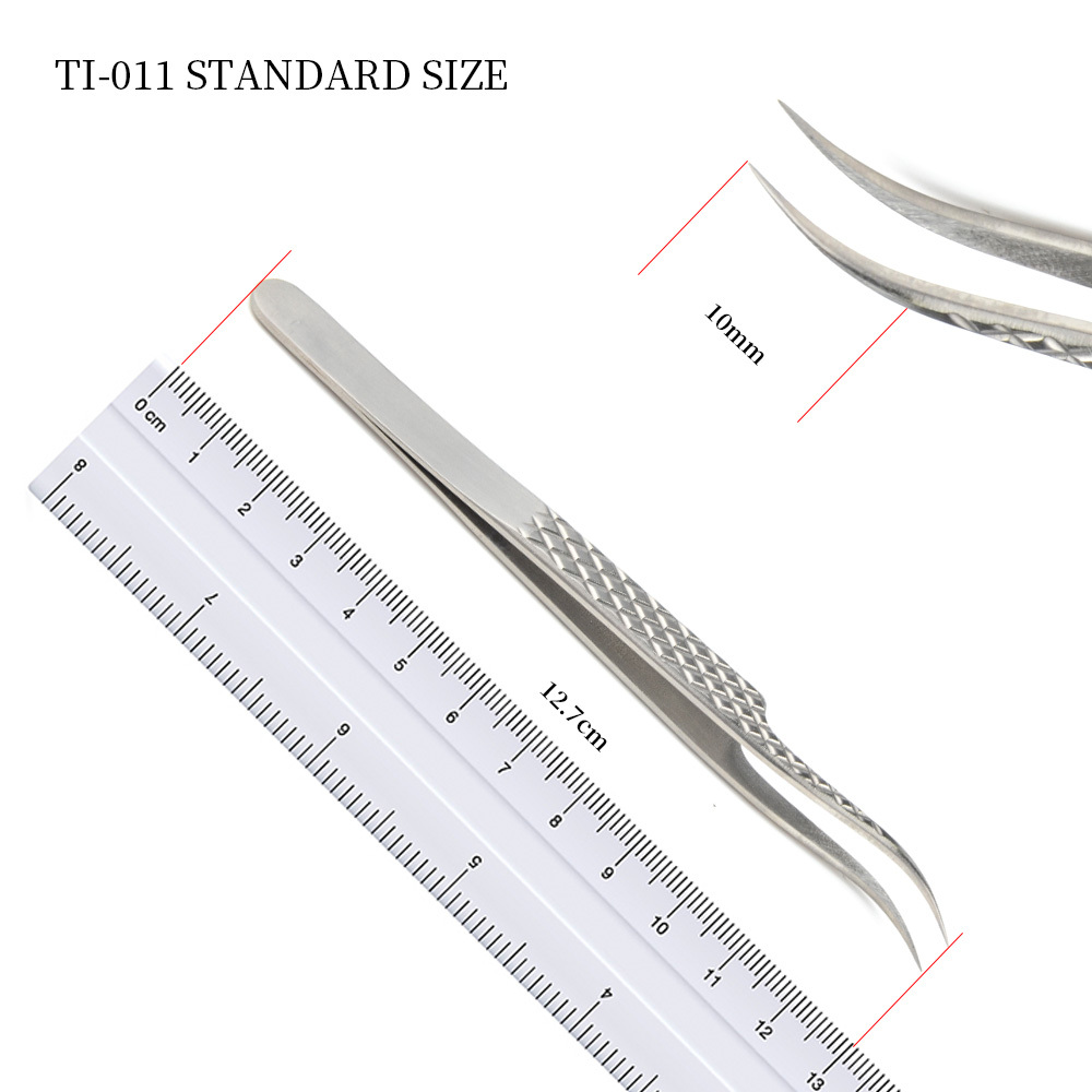 NAGARAKU Eyelash Extension Tweezers Makeup Titanium Alloy High Quality Perfect Elasticity Labor-saving Professional Tweezers