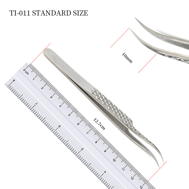 NAGARAKU Eyelash Extension Tweezers Makeup Titanium Alloy High Quality Perfect Elasticity Labor-saving Professional Tweezers