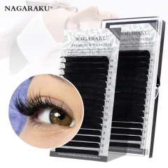 NAGARAKU Individual Eyelash Mix 7-15mm 16 Lines Eyelash Extension High Quality Super Soft Natural Classical Lashes