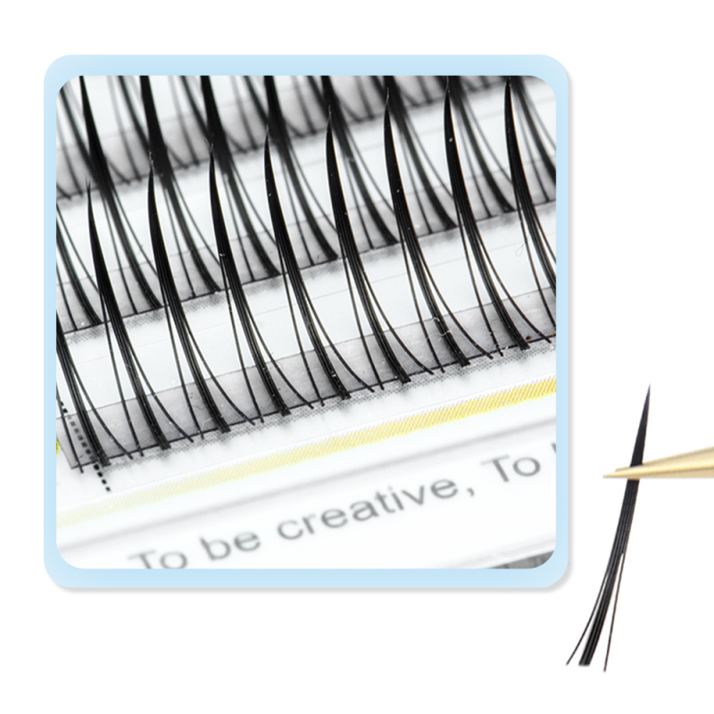 NAGARAKU A Shape Tapered Cluster Eyelash Extension Individual Volume Fans Lashes Makeup Blister Faux Mink Eyelashes