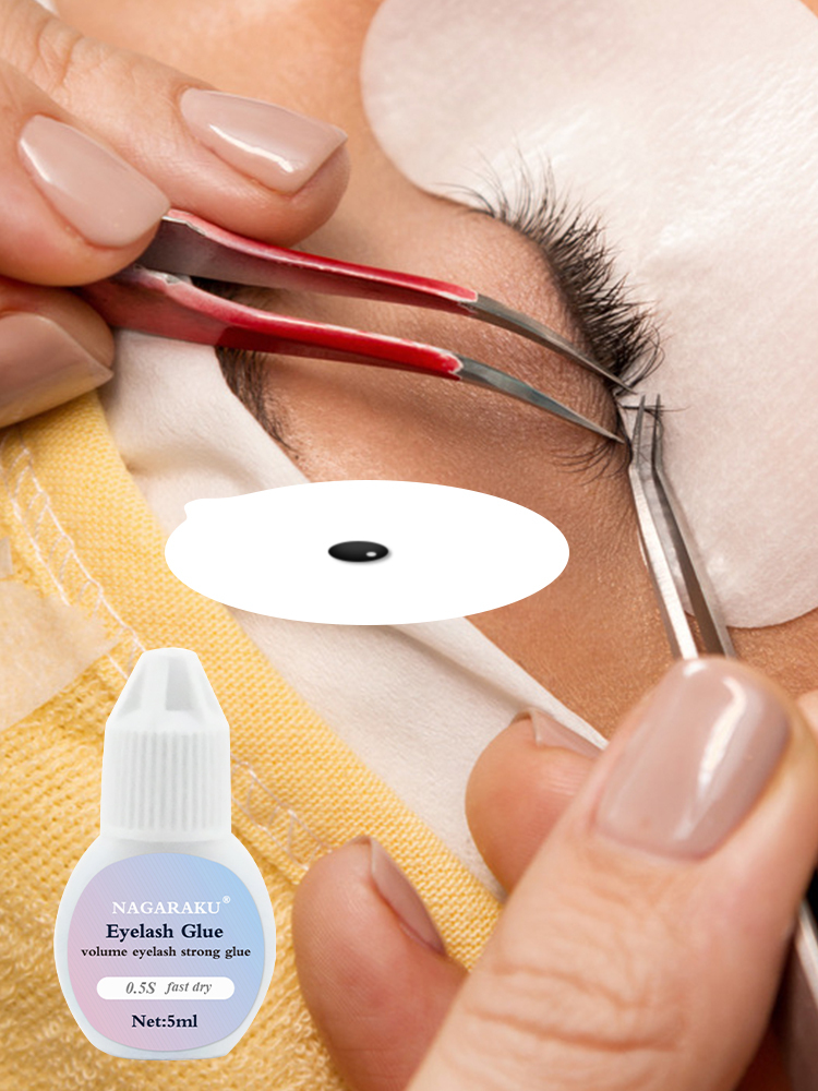 NAGARAKU Eyelash Extension Adhesive Glue Strong Fast No-Irritation Mega Volume Lashes Hold Ultra Bonding Long Retention Fast Dry