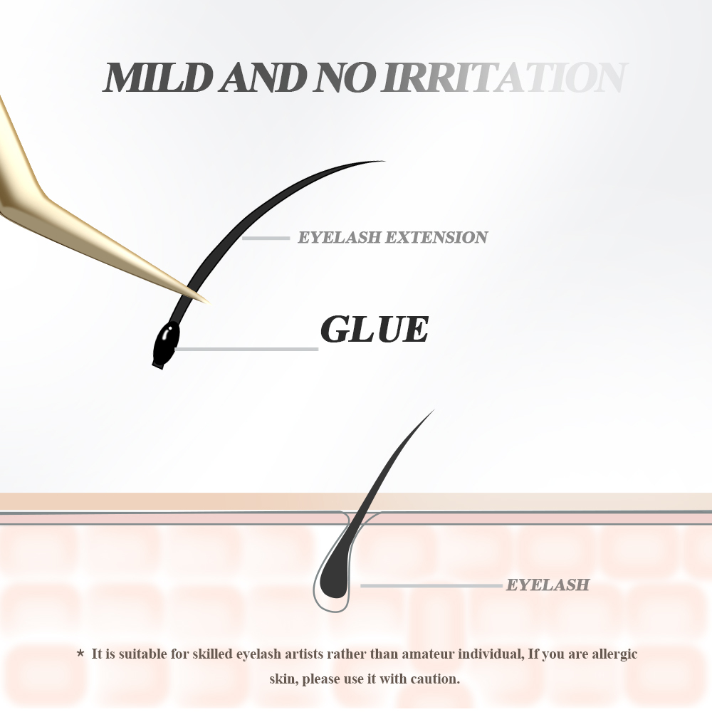 NAGARAKU Eyelash Extension Adhesive Glue Strong Fast No-Irritation Mega Volume Lashes Hold Ultra Bonding Long Retention Fast Dry