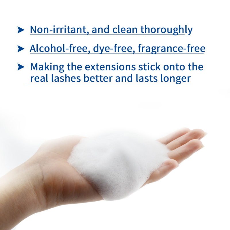 NAGARAKU Eyelash Extension Cleansing Mousse Shampoo Foam Pro Eyelash Cleaner bubble 100ml gentle non-irritation fast clean