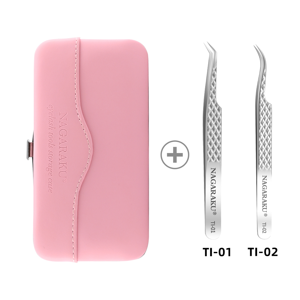 NAGARAKU Makeup Eyelashes Tweezers Storage Container for Tweezers Make Up Case Container for Tweezers High precision