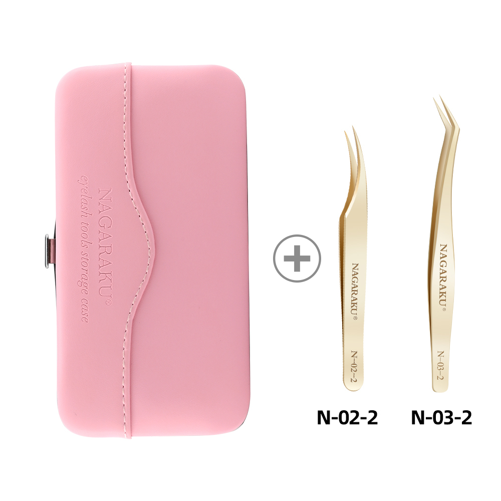 NAGARAKU Makeup Eyelashes Tweezers Storage Container for Tweezers Make Up Case Container for Tweezers High precision